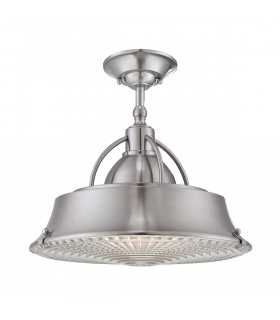 Cody 2 Light Dome Ceiling Pendant Brushed Nickel E27-2