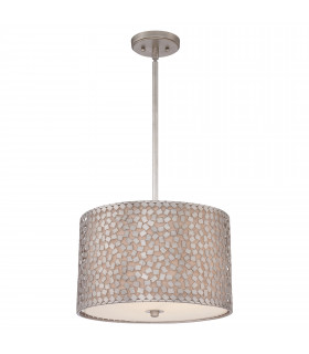 Confetti 3 Light  Medium Round Ceiling Pendant Old Silver E27-1