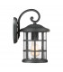 Crusade Outdoor 1 Light Medium Wall Lantern Earth Black IP44 E27-4