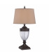 Dennison 1 Light Table Lamp Palladian Bronze E27-1