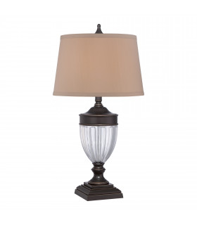 Dennison 1 Light Table Lamp Palladian Bronze E27-1