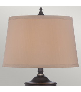 Dennison 1 Light Table Lamp Palladian Bronze E27-2