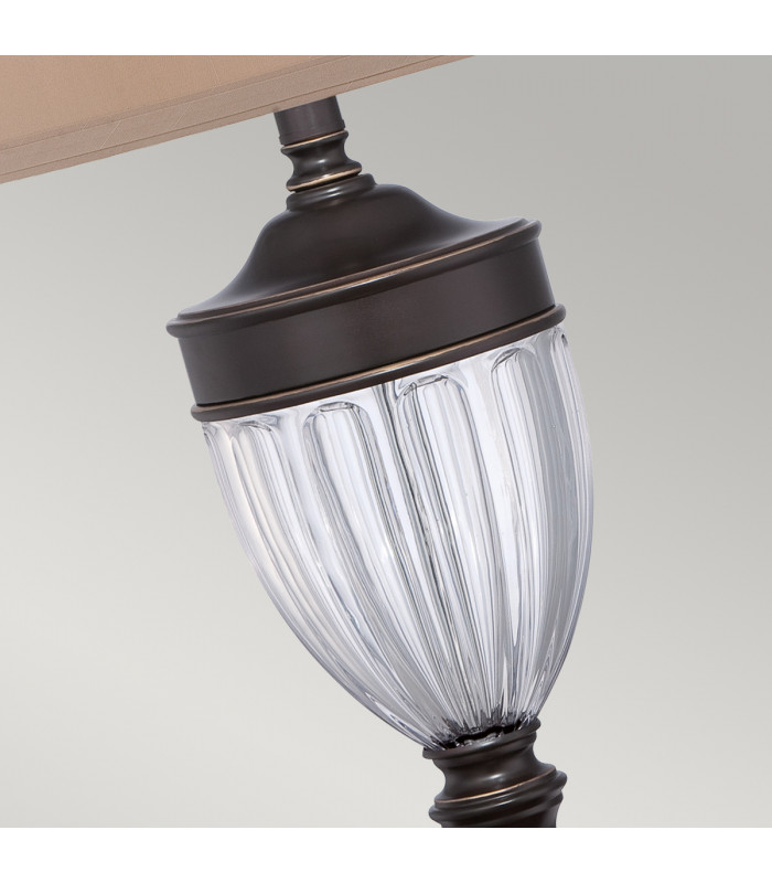 Dennison 1 Light Table Lamp Palladian Bronze E27-3