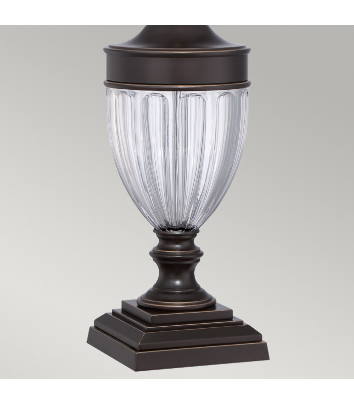 Dennison 1 Light Table Lamp Palladian Bronze E27-4