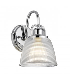 Dublin 1 Light Wall Light Polished Chrome Polished Chrome  IP44 G9-1