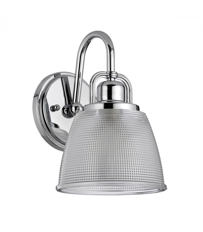 Dublin 1 Light Wall Light Polished Chrome Polished Chrome  IP44 G9-2