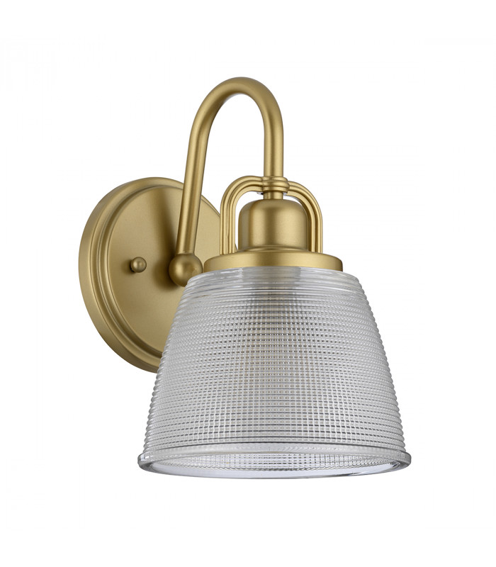 Dublin 1 Light Wall Light Painted Natural Brass IP44 G9-2