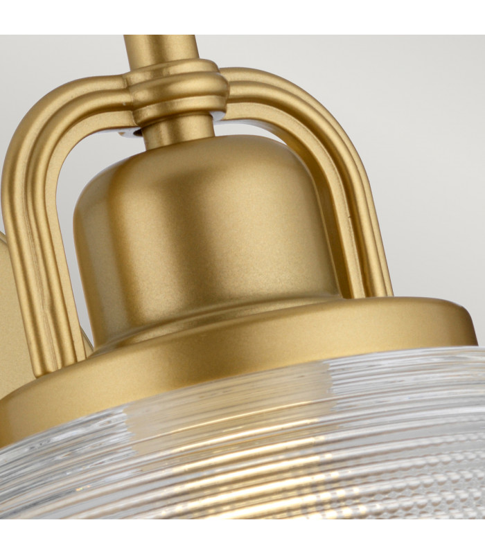 Dublin 1 Light Wall Light Painted Natural Brass IP44 G9-5