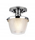 Dublin 1 Light Semi-Flush Mount Polished Chrome IP44 E27-1