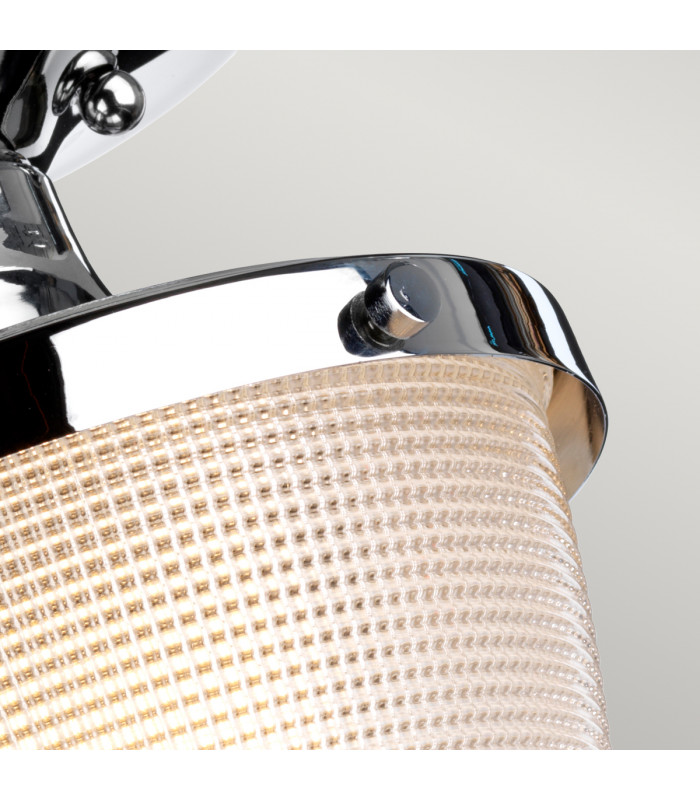 Dublin 1 Light Semi-Flush Mount Polished Chrome IP44 E27-4