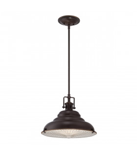 East Vale 1 Light  Large Dome Ceiling Pendant Palladian Bronze E27