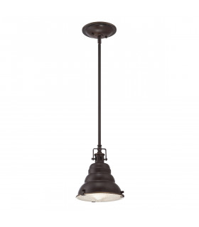 East Vale 1 Light Dome Ceiling Mini Pendant Palladian Bronze E27