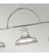Emery 3 Light Pendant Bar Chandelier Light Silver E27-3