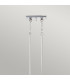 Emery 3 Light Pendant Bar Chandelier Light Silver E27-5
