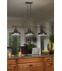 Emery 3 Light Pendant Bar Chandelier Light Palladian Bronze E27-2