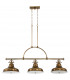 Emery 3 Light Pendant Bar Chandelier Light Weathered Brass E27-2