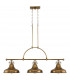 Emery 3 Light Pendant Bar Chandelier Light Weathered Brass E27-4