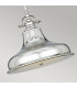 Emery 1 Light Dome Ceiling Pendant Silver E27-5