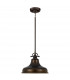 Emery 1 Light Dome Ceiling Pendant Palladian Bronze E27-1