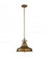 Emery 1 Light Dome Ceiling Pendant Weathered brass E27-4