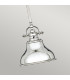 Emery 1 Light Dome Ceiling Mini Pendant Silver E27-4