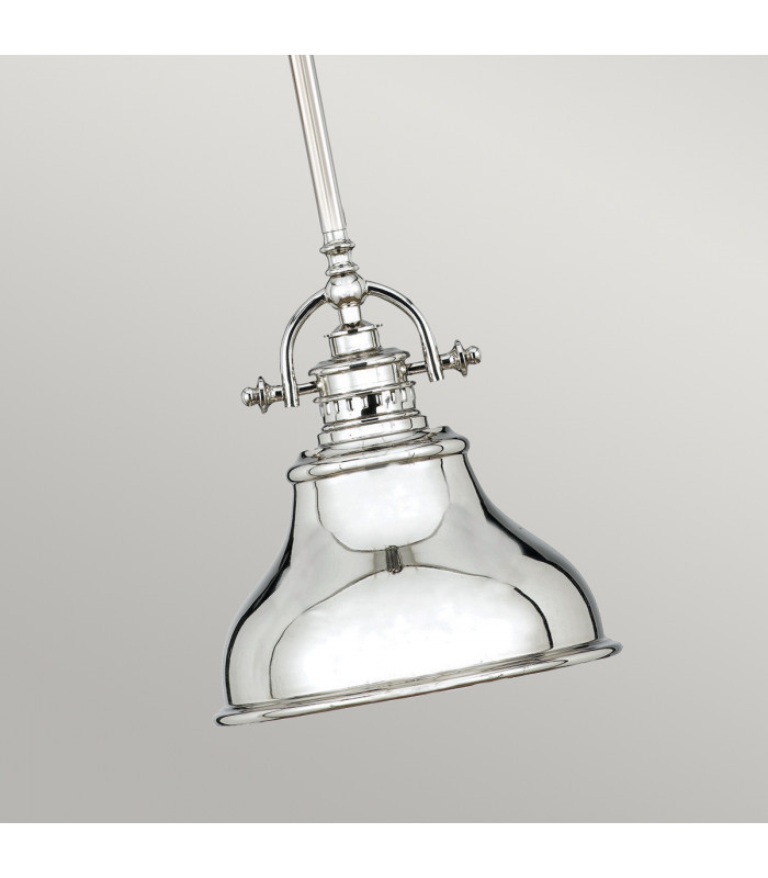 Emery 1 Light Dome Ceiling Mini Pendant Silver E27-4