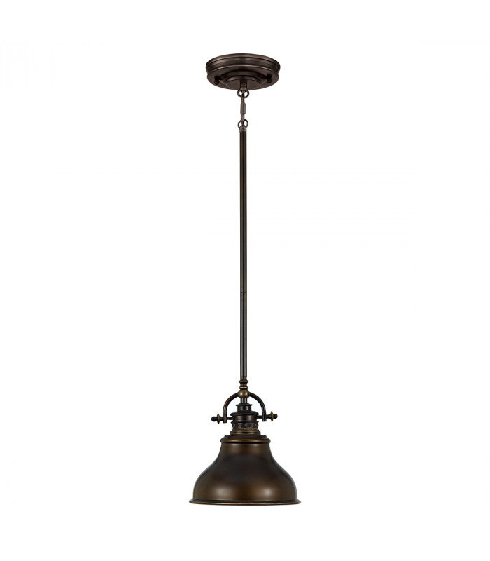 Emery 1 Light Dome Ceiling Mini Pendant Palladian Bronze E27-1