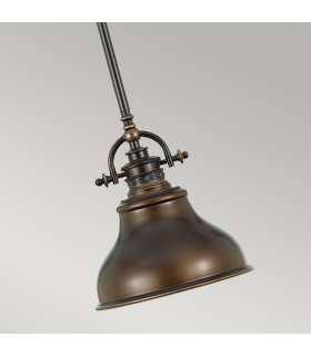 Emery 1 Light Dome Ceiling Mini Pendant Palladian Bronze E27-2