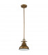 Emery 1 Light Dome Ceiling Mini Pendant Weathered brass E27-2