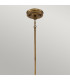 Emery 1 Light Dome Ceiling Mini Pendant Weathered brass E27-5