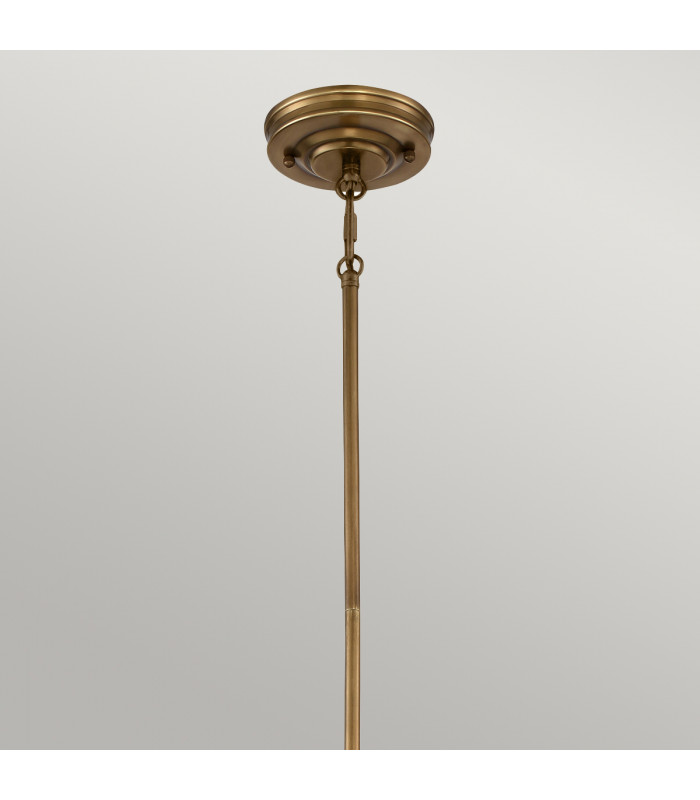 Emery 1 Light Dome Ceiling Mini Pendant Weathered brass E27-5