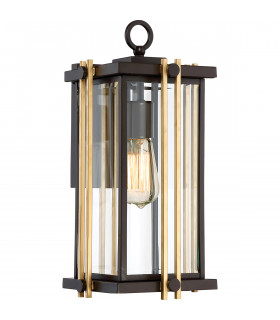Goldenrod 1 Light Medium Wall Lantern - Bronze Finish E27-1