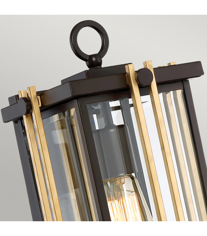 Goldenrod 1 Light Medium Wall Lantern - Bronze Finish E27-2