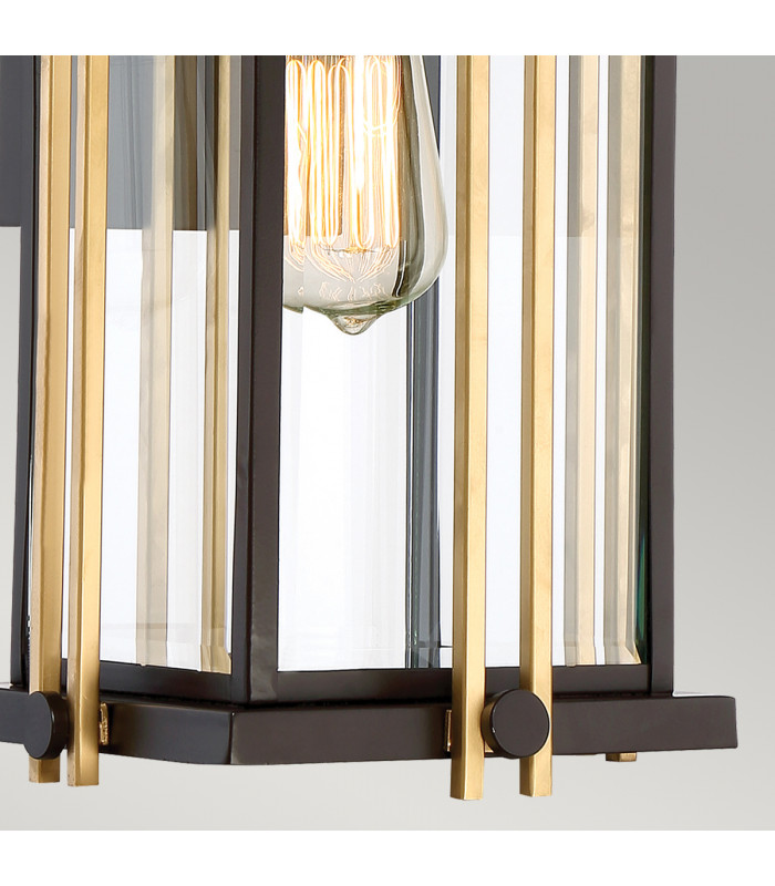 Goldenrod 1 Light Medium Wall Lantern - Bronze Finish E27-4