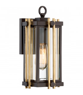 Goldenrod 1 Light Small Wall Lantern - Bronze Finish E27-1