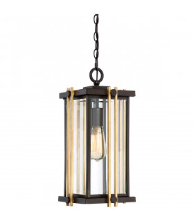 Goldenrod 1 Light Medium Chain Lantern - Bronze Finish E27-1