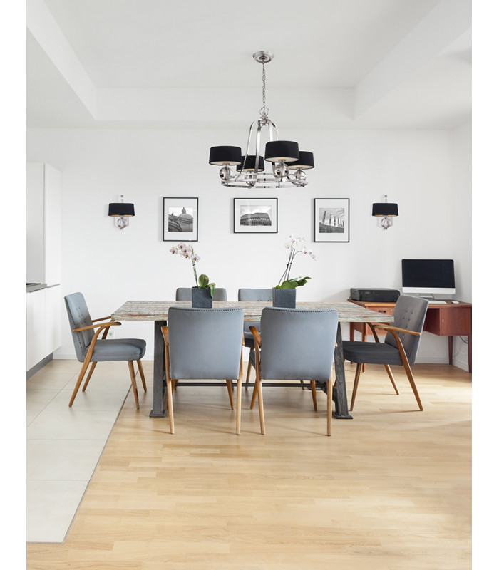 Gotham Multi Arm Chandelier 4 Light Imperial Silver Finish G9-2
