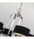 Gotham Multi Arm Chandelier 4 Light Imperial Silver Finish G9-3