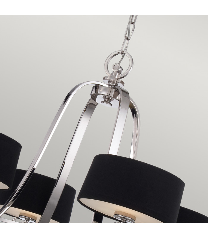 Gotham Multi Arm Chandelier 4 Light Imperial Silver Finish G9-3
