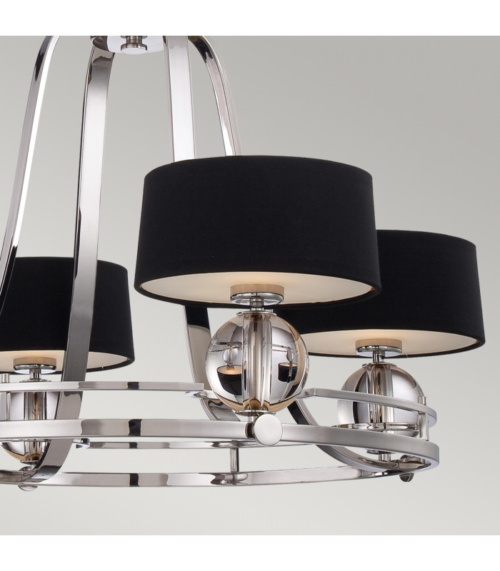 Gotham Multi Arm Chandelier 4 Light Imperial Silver Finish G9-4