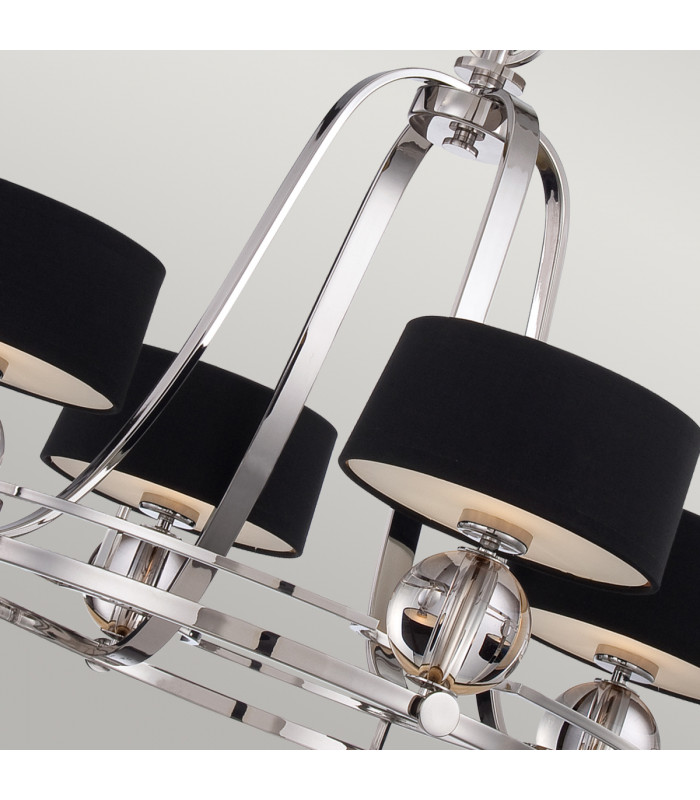 Gotham Multi Arm Chandelier 4 Light Imperial Silver Finish G9-5