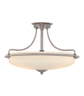 Griffin 4 Light Semi Flush Ceiling Light Polished Chrome E27-1