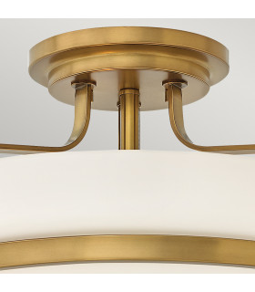 Griffin 4 Light Semi Flush Ceiling Light Polished Chrome E27-2