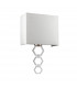 Ria Medium 1 Light Wall Light Polished Chrome Ivory Faux Silk Shade-2