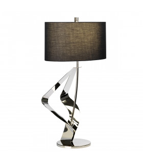 Ribbon 1 Light Table Lamp - Polished Nickel Finish E27-1