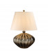 Rib Pumpkin 1 Light Table Lamp - Brown Black Finish E27-1