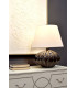 Rib Pumpkin 1 Light Table Lamp - Brown Black Finish E27-3
