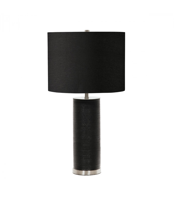 Ripple Black 1 Light Table Lamp - Black E27-1