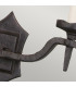 Rectory 2 Light Indoor Candle Wall Light Black E14-4