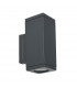 Sandvik Outdoor 2 Light Up & Down Wall Light Graphite IP65 GU10 LED-1